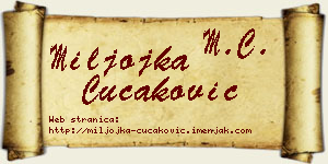 Miljojka Čučaković vizit kartica